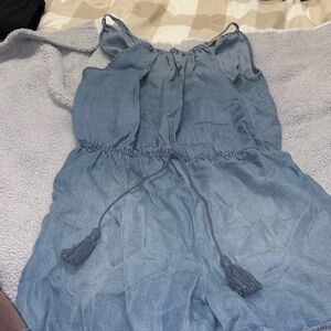 Mossimo Light Blue Sleeveless Romper